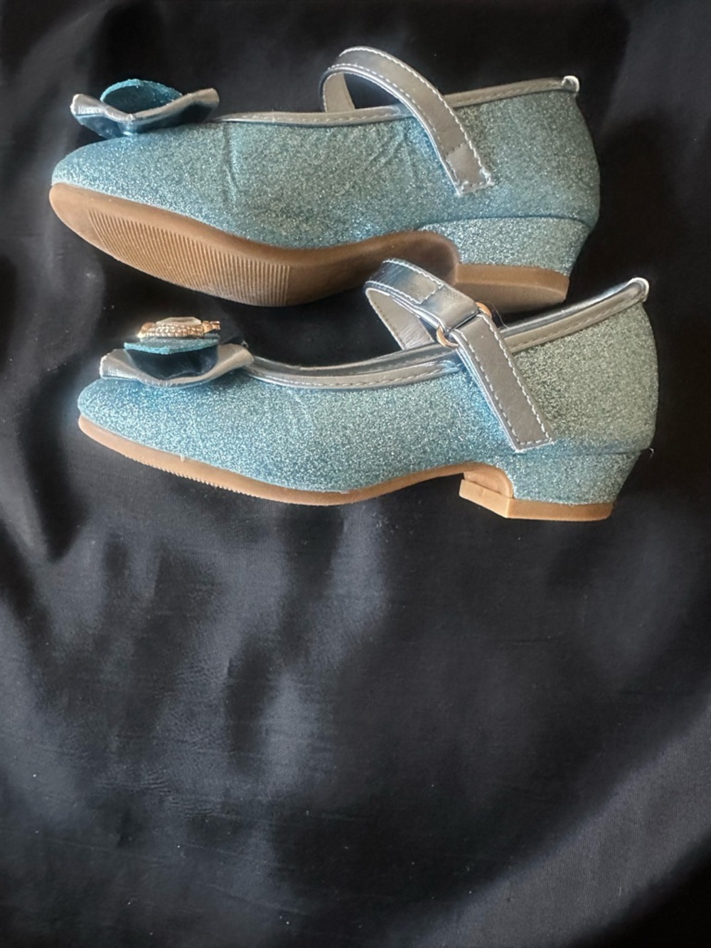 Stelle Girls Dress Play Sparkly Elsa Shoes Size 10 - Picture 14 of 16